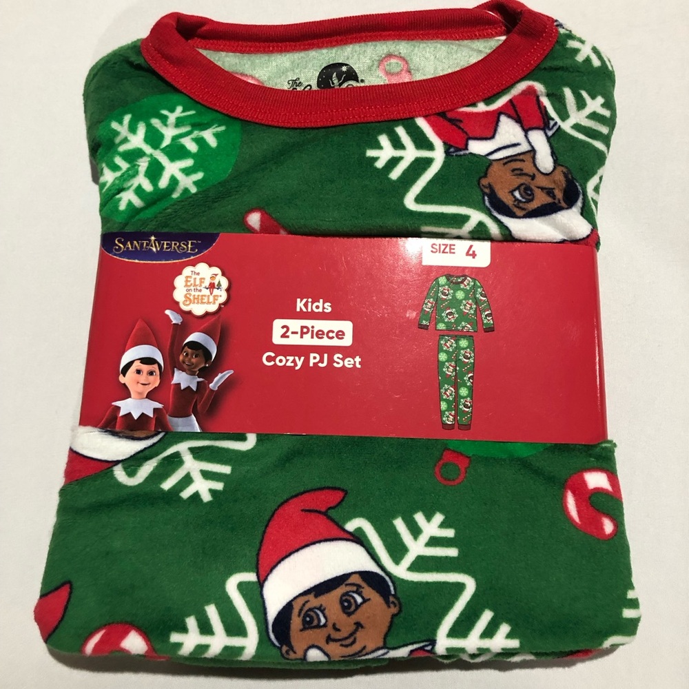 NWT Kohl’s Kids Elf on the Shelf Christmas Pajama Set Size 4